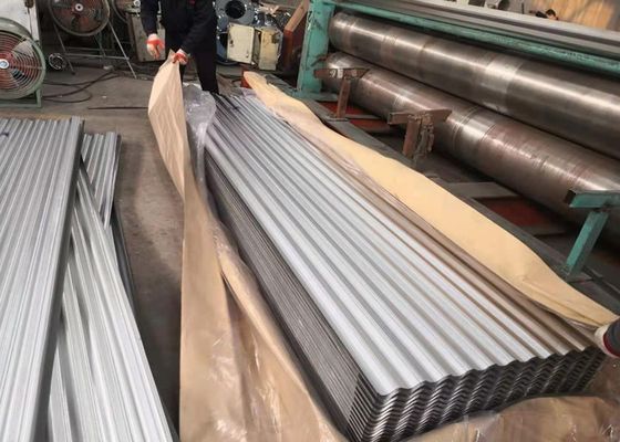 acheter AZ180 DX51D Plaque de toiture ondulée galvalume de 800 mm de largeur effective pour les bâtiments civils online manufacture