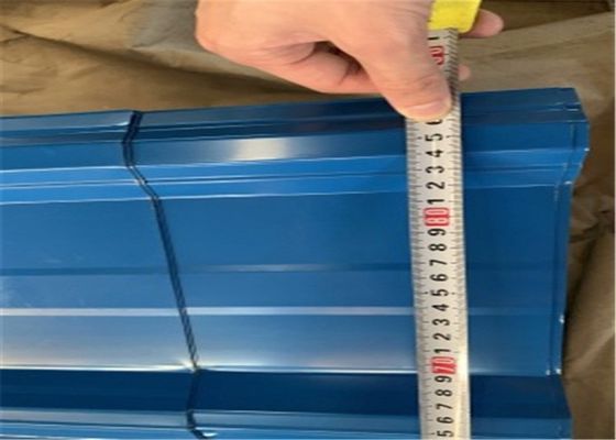 acheter la feuille ondulée pré peinte de toiture de 76mm 17mm a ridé des panneaux de mur en métal online manufacture